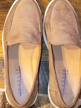 Journee Collection Men’s Brown Suede Slip-On Loafers